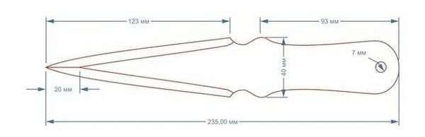 Размеры метательного ножа. Как сделать метательный нож своими руками, чертежи и размеры