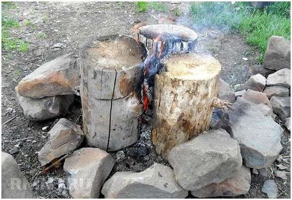 Финская свеча википедия. Три варианта изготовления финской свечи из бревна