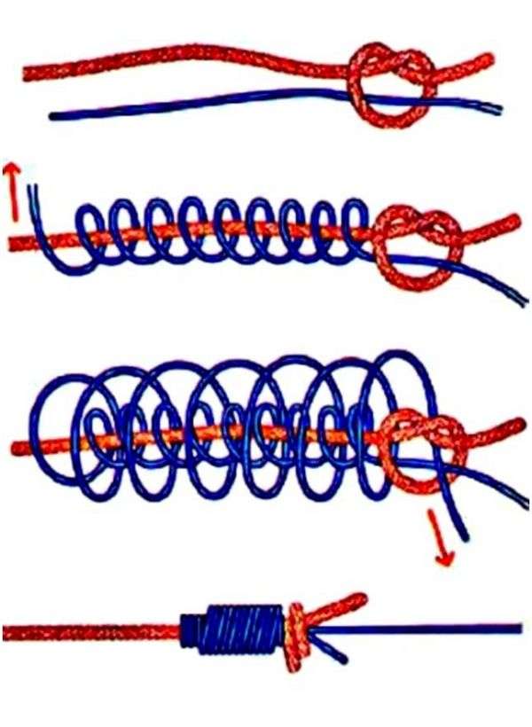 Как правильно вязать узел морковка. Узел для связывания лески, без которого не обойтись. mahin knot