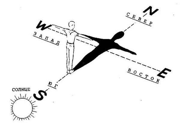 Как определить где север где юг где запад и восток. Как определить стороны света без компаса у себя дома и на природе