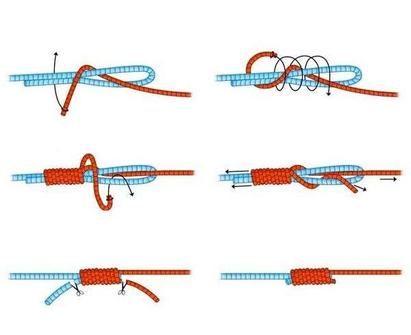 Как правильно сделать узел на леске. Лучшие рыболовные узлы