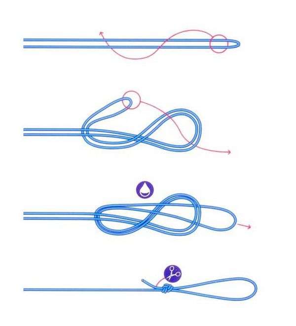Как правильно сделать узел на леске. Лучшие рыболовные узлы