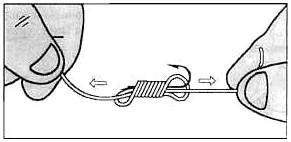 Как завязать узел на рыболовном крючке. Рыболовные узлы для крючков