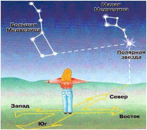 Как определить по карте где север юг запад восток. как определить где находится север, юг, запад, восток