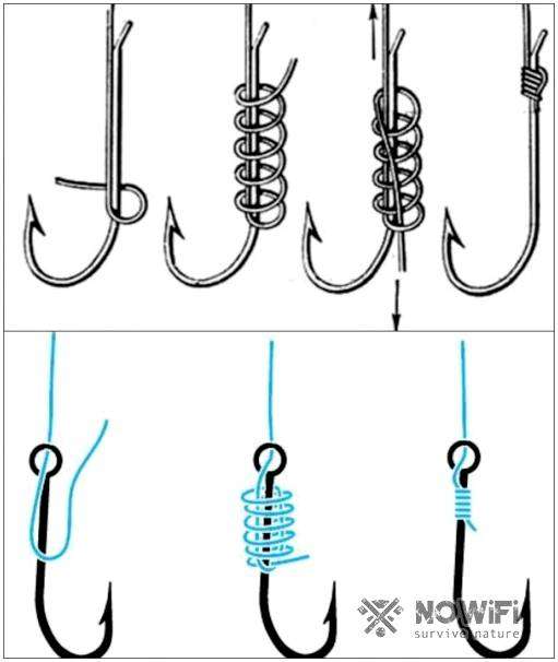 Как завязать крючок на донку. Как правильно привязать крючок к леске
