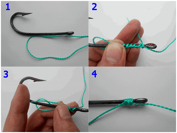 Самозатягивающийся узел для крючка. Как привязать крючок к леске